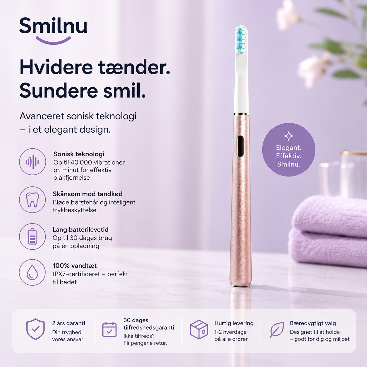 Smilnu De Lux X1 El Tandbørste